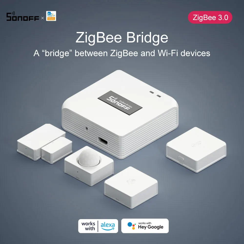 ITEAD Sonoff ZBBridge Zigbee Bridge Smart Zigbee Device SNZB Sensor Switch Work with Wi Fi Via