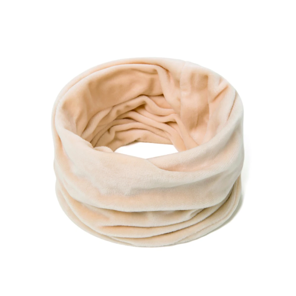 Модная женская зимняя шапка, шарф двойного назначения, Одноцветный замшевый шарф-кольцо для мужчин, зимняя теплая шапка бини, можно изменить 1 шт