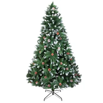 

Christmas Tree 7FT 1350 Branch Flocking Spray White Tree Plus Pine Cone