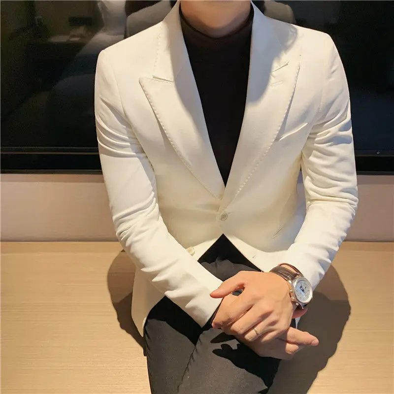 avance asistente Tentación Stylish Blazers For Men Business Office Formal Blazer Hombre Spring New  Social Club Outfits Solid Color Blazer Men Party Dinner - Suit Jackets -  AliExpress