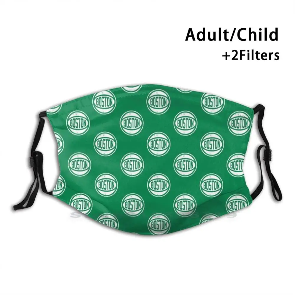 

Boston Retro Ball 1 Print Reusable Pm2.5 Filter DIY Mouth Mask Kids Basketball Bos Retro Vintage Jaylen Brown Jayson Tatum