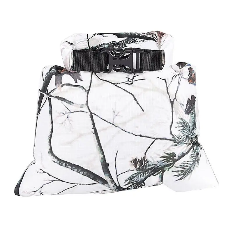 White Camouflage 2L Мини водонепроницаемая сухая сумка камуфляжная ПВХ речная Треккинговая сумка для плавания серфинга сумка для хранения с регулируемой пряжкой - Цвет: White Camouflage