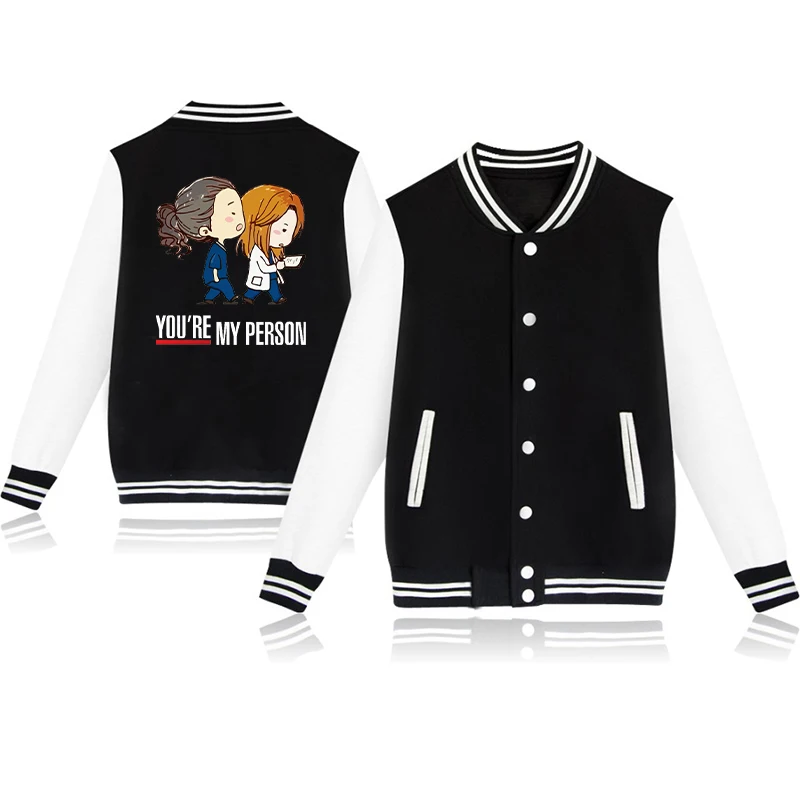 

Greys Anatomy Boys Jackets Autumn Loose Casual Baseball Coats Baby Autumn Fashion Fashion Print Stand Collar Jacket Plus Size