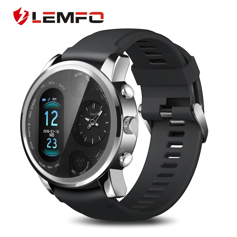 

Lemfo T3pro Smart Watch Bracelet Heart Rate Sports Sleep Monitoring Dual Time Zone Display Smart Watch