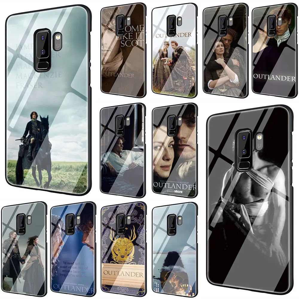 

OUTLANDER TV Tempered Glass Phone Cover Case For Galaxy S7 edge S8 9 10 Plus Note 8 9 10 A10 20 30 40 50 60 70