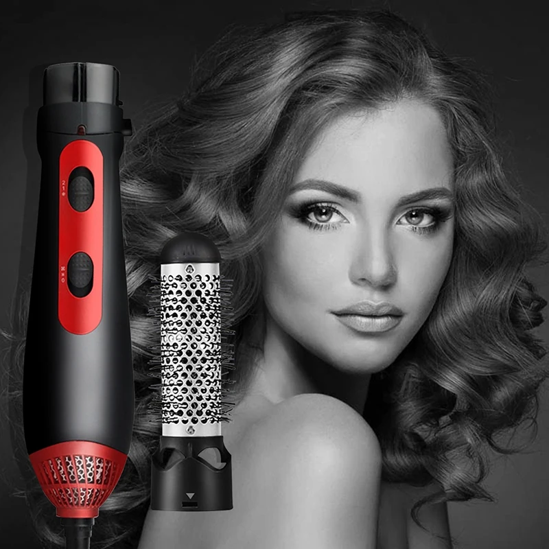 One Step Hair Dryer Brush 3In1 Multifunctional Hair Dryer Volumizer Straightener Negative Ion Hot Air Brushes Curling Lron Salon