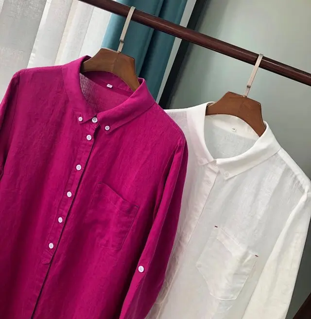 Для женщин Rhodo/белый белье сплошной цвет, с длинным рукавом, с отворотом, спортивного покроя, удлиненная блуза, юбка
