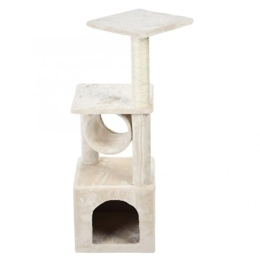 Двухслойная кошка дерево котенок скалолазание скребок Pet Play спальный домик скалолазание дерево кошка прыжки стоячая рама мебель для кошек