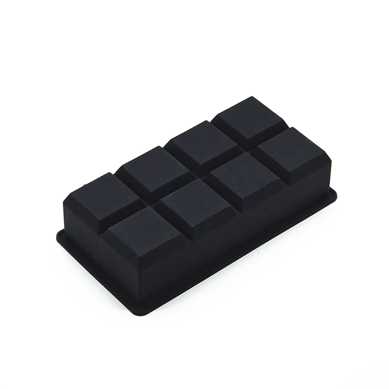 New Mold Silicone Mould Jelly Fashion Pudding Ice Cube Hot Tray Black Large Soap Drink Tool Cube Ice Trays Kitchen Tools