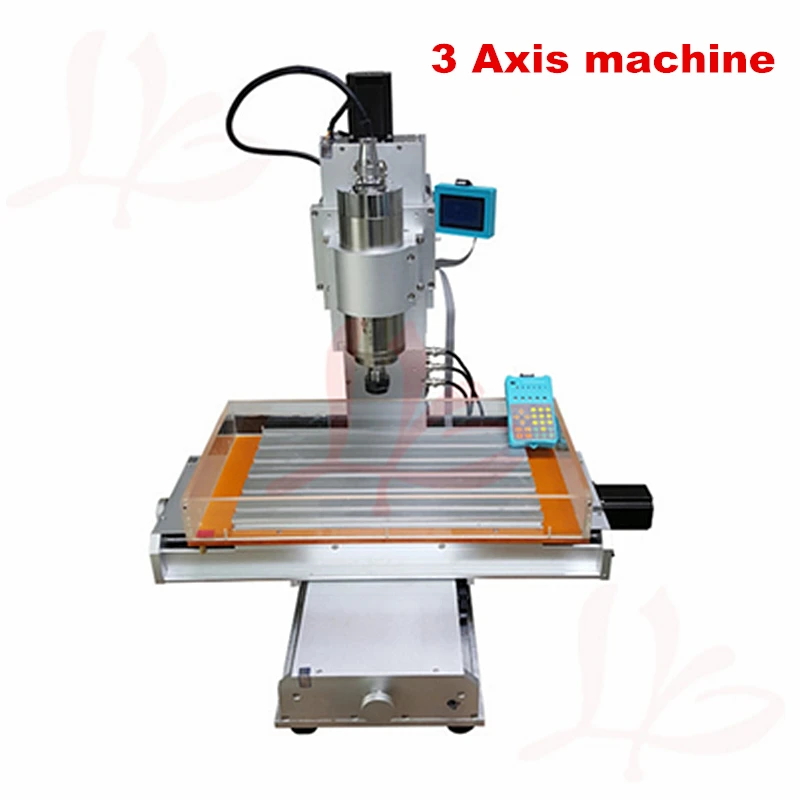 30*40 2.2KW Column Type metal cnc engraving machine 3040 3 axis 4 axis 5Axis 2200w wood router machine with free cutter collet - Цвет: 3axis