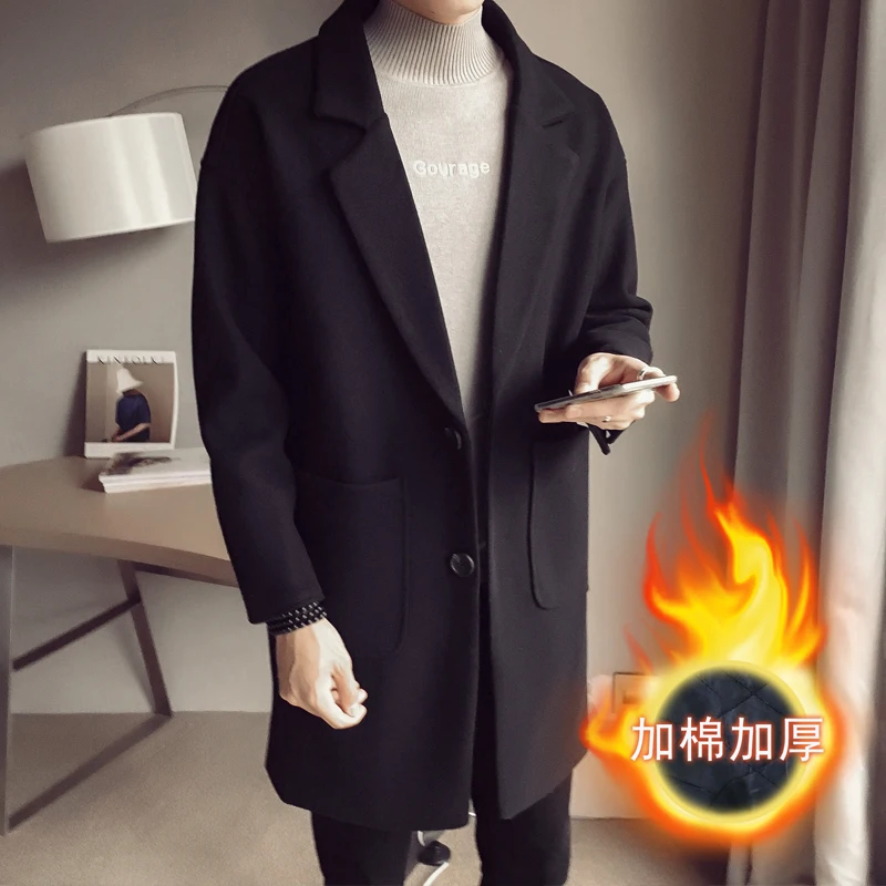 3 Черный Тренч, Мужская Длинная зимняя куртка и пальто, парка Hiver Homme Anorak Hombre, модная Повседневная Новинка GG50dy - Цвет: 3