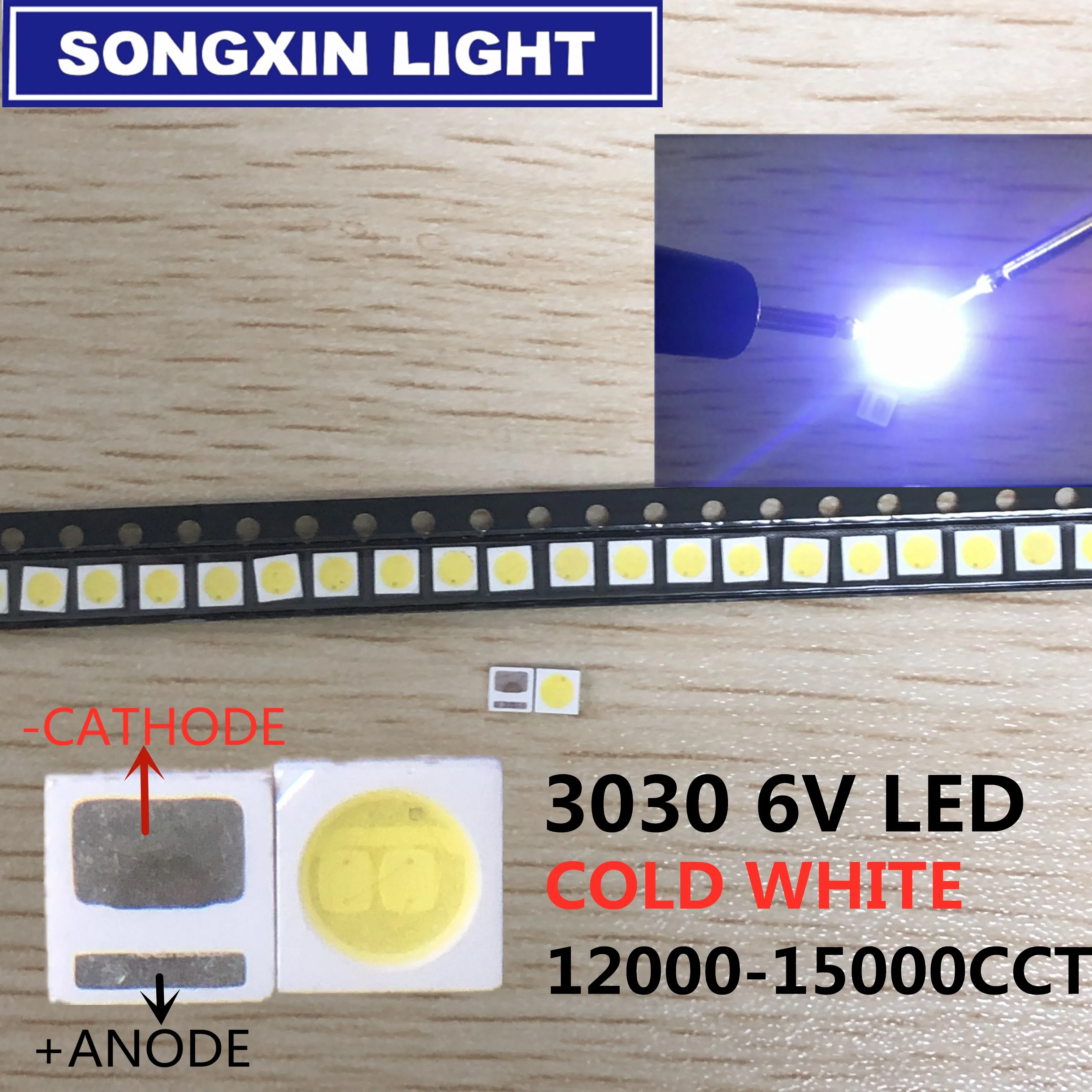 Tanie 100 sztuk podświetlenie LED wysokiej dioda LED dużej mocy 1.8W