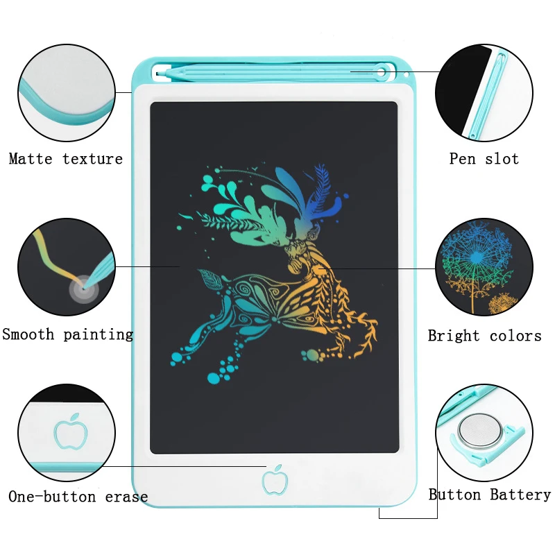 Игрушки для рисования для детей, lcd доска для рисования, детский планшет для рисования, царапина, картина, игрушка с анти-стирающимся замком, подарки для детей на день рождения