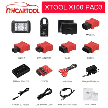 

XTOOL X100 PAD3 2020 Auto Key programmer for Toyota for lexus key lost odometer adjustment OBD2 car diagnostic tool free update