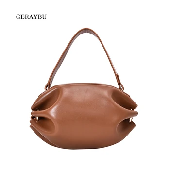 

Fashion Ladies Shoulder Bag Brown 2020 New Female Handbag Small High Quality Youth PU Leather Waterproof Bag Simple Personality