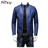 HCXY 2022 Autumn Men's Leather Jackets Coats Men Outwear High quality PU Leather Windproof Waterproof Slim Fit College Luxury ► Photo 1/6