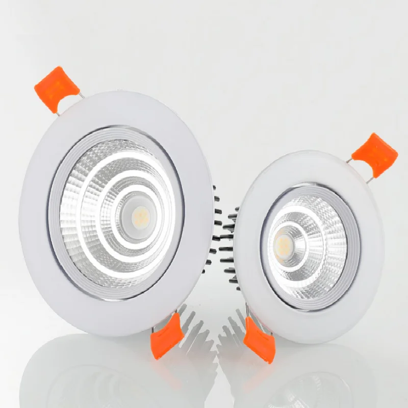 LED Downlight Recessed Ceiling Spotlight Ceiling Lamps LED lights Embedded COB downlights Dimmable 5W7W9W12W15W18W Home commercial led lights AC90-265V ceiling Indoor lighting