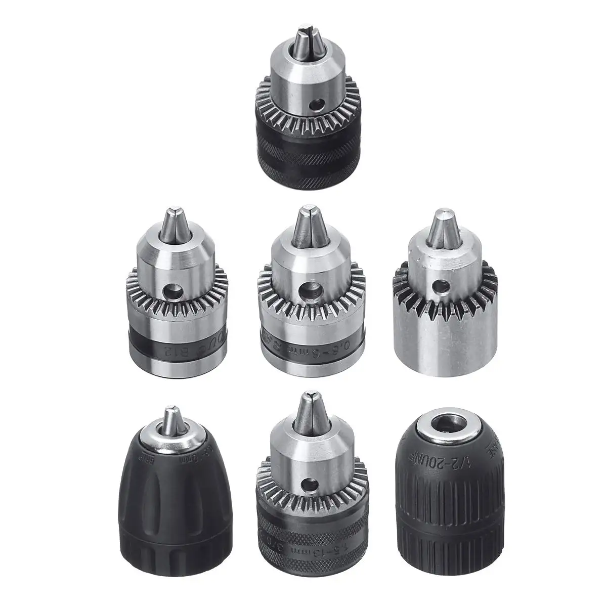 

7 Types Chuck Electric Hand Drill Chuck Screwdriver Impact Driver Converter Adapter Hex Shank Coupling Kit Connecting Rod Wrench