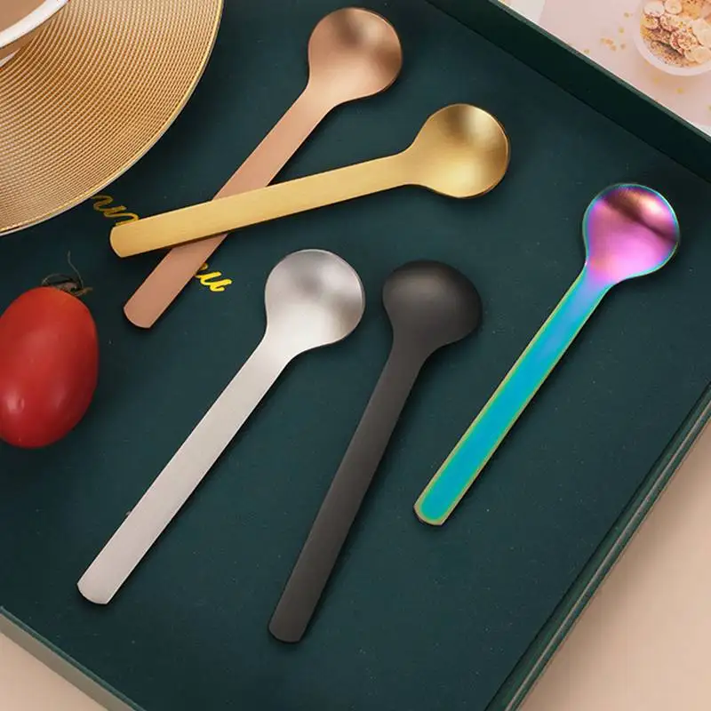 304 Stainless Steel Coffee Mixing Spoon Dessert Tea Spoons Home Kitchen Restaurant Seasoning Tableware Supplies | Дом и сад