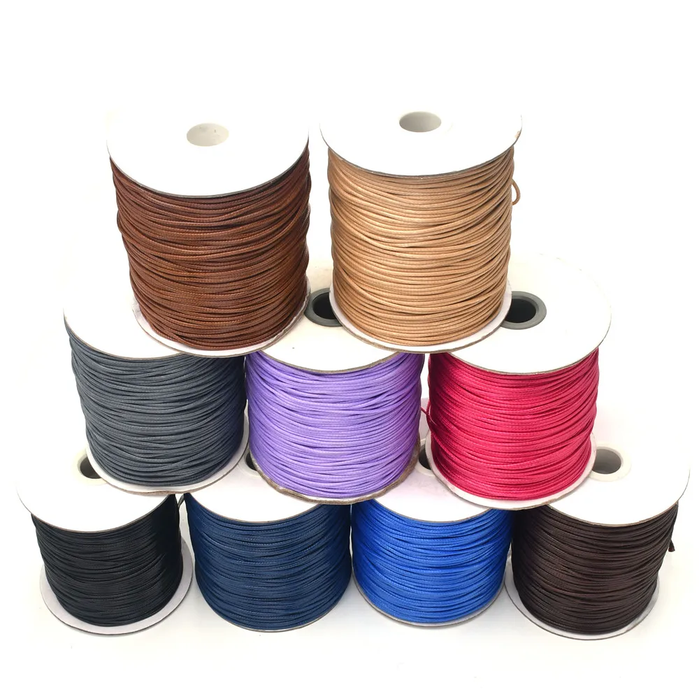 2mm 10m/32.8ft Waxed Cotton Cord Beading Cord Waxed String Wax Cording Cord  for Jewelry Making and Macrame Supplies HK056 - AliExpress