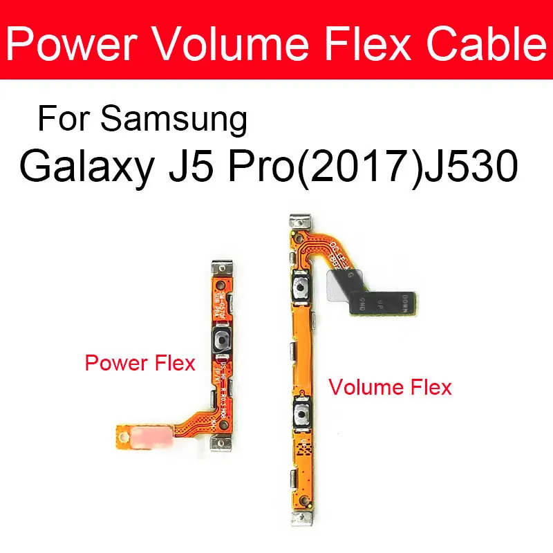 Шлейф громкости для Samsung Galaxy J5 Pro 2017 J530 кнопка включения/выключения питания гибкий