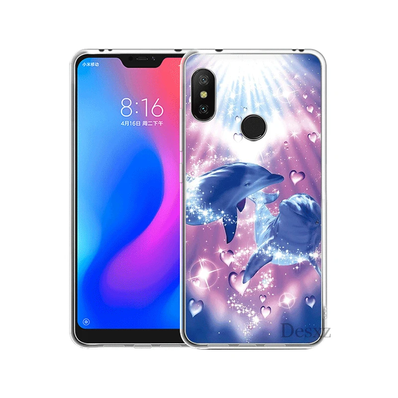 Чехол для мобильного телефона Redmi 3S 3 4 6 4A 4X 5A 7 7A K20 GO Pro Plus жесткий чехол Dolphin Cool Shell