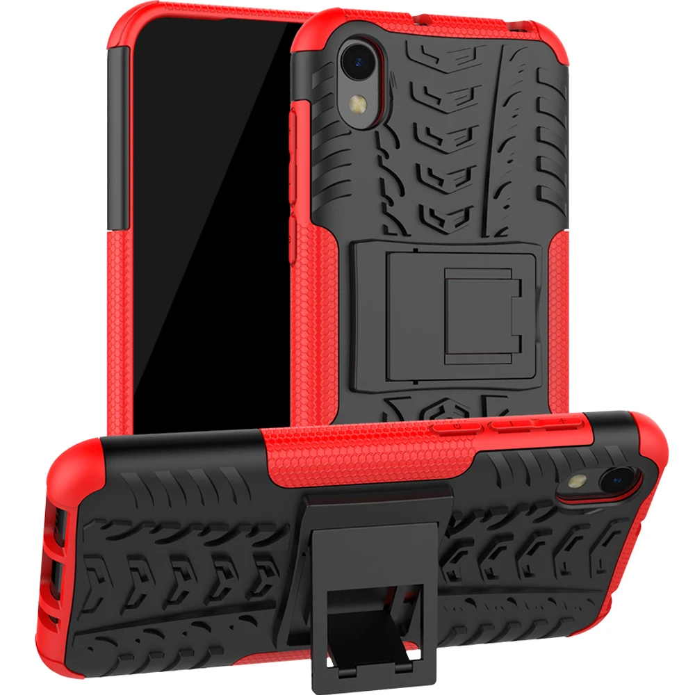 Stand Case for Huawei Y5 Honor 8s 8x Y6 Prime Silicone Bumper Cover Protection Hard Pc Stand on Honor 8s 10 20 Lite 9X