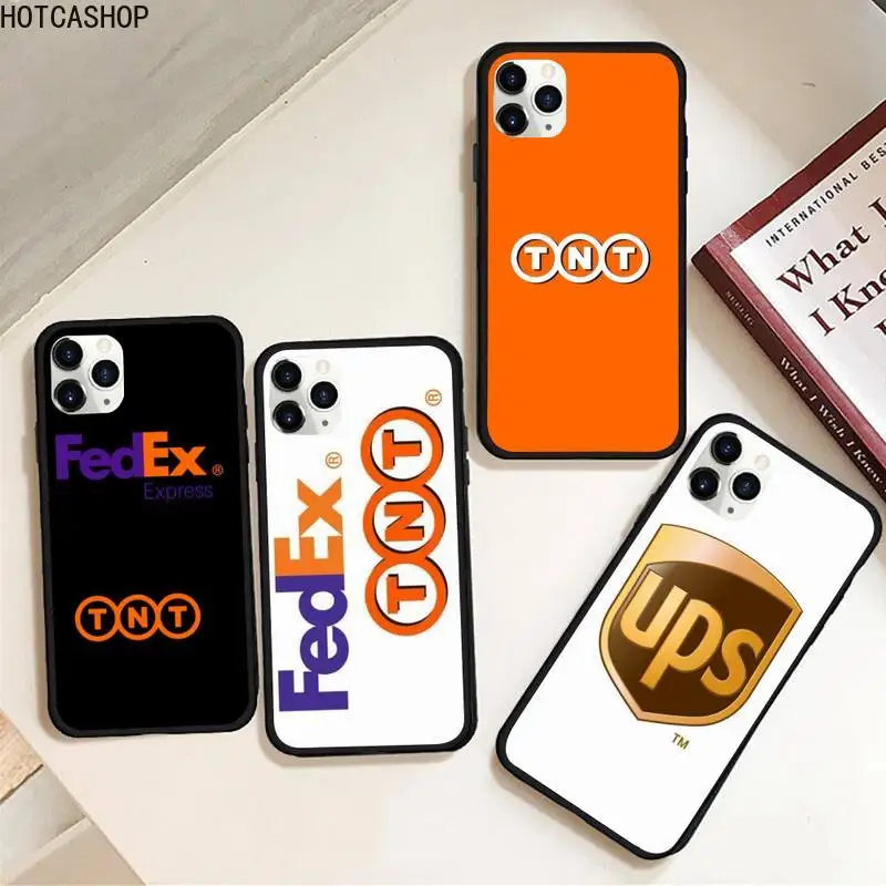 Чехол для телефона с рисунком TNT UPS DHL резиновый iPhone 12 pro max mini 11 XS MAX 8 7 6 6S Plus X 5S SE 2020 XR