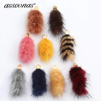 

assoonas M522,real fur mink,18K gold,jewelry accessories,jewelry findings,hand made,jewelry making,diy earrings pendant,6pcs/lot