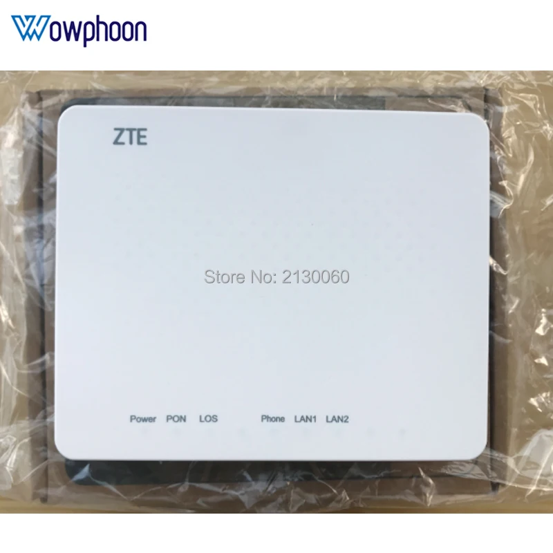 Заводская распродажа ZXA10 F412 GEPON ОНУ 2 порта ethernet, 1 телефон версии порта 6,0