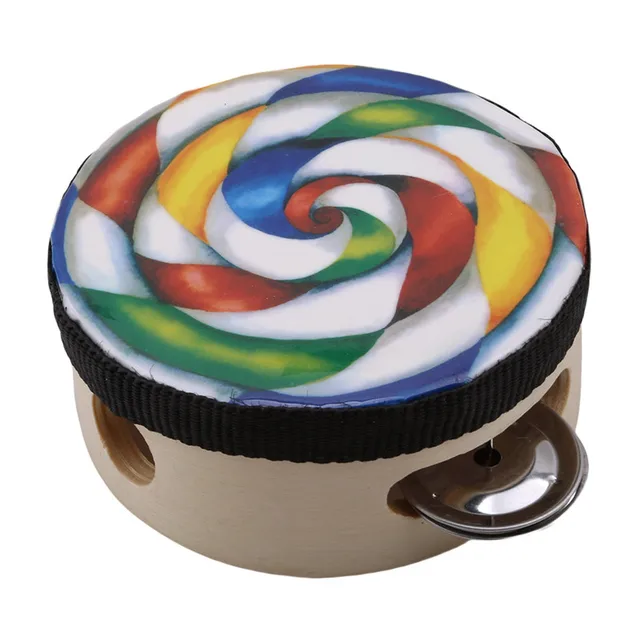 Carl  Percussion Instrument 4/ 6 Inch Lollipop Drums Music Teaching Aid Musical Toys 3