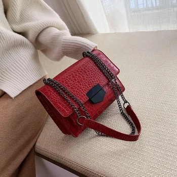 

Quality 2020 New Women Handbag Fashion Designer Soft Pu Leather Cover Female Crossbody Bags Chains Small Messenger Shoulder Bags