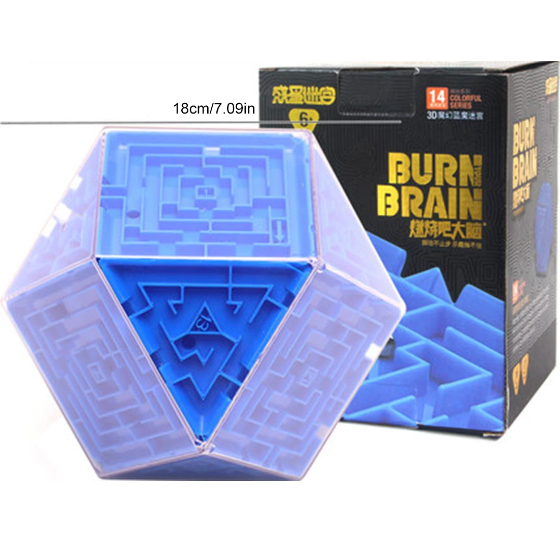 Surwish 3D лабиринт куб волшебный куб головоломка игра кубики лабиринт мяч Игрушка Лабиринт мяч игры обучающая игрушка-искусство красочные L