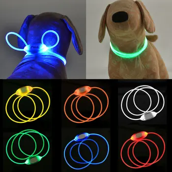 

LED luminous collar, DIY can be cut and adjustable dog collar dog tie enough pendant led dog collar cinturon coche perro