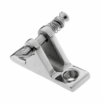 

Stainless Angled Deck Hinge Parts Set Kit For Bimini Boat Top Marine Hardware
