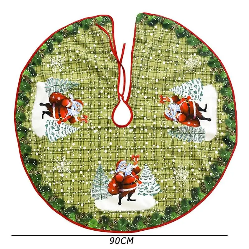 90-122 см юбка с рождественской елкой мягкий круглый ковер юбки с рождественской елкой основа коврик покрытие фестиваль украшения рождественской елки - Цвет: 12