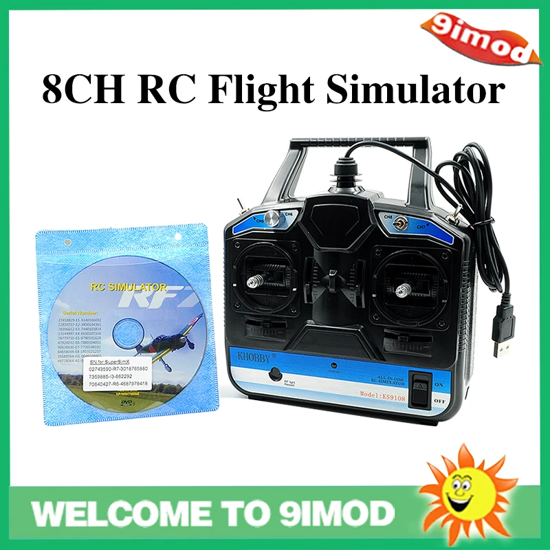 8CH RC Flight Simulator Training Apparatus Support Real RF7 G7 Phoenix 5.0 XTR Remote Control Helicopter Fixed-wing Drone MODE 2 | Игрушки и