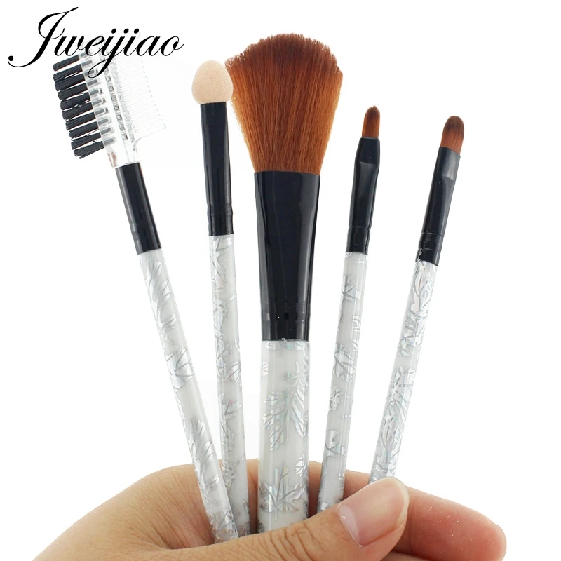

JWEIJIAO Lovely 5Pcs Makeup Brushes Set Mickey Mouse Handle Eye Shadow Foundation Powder Make Up Brush For Girls Beauty