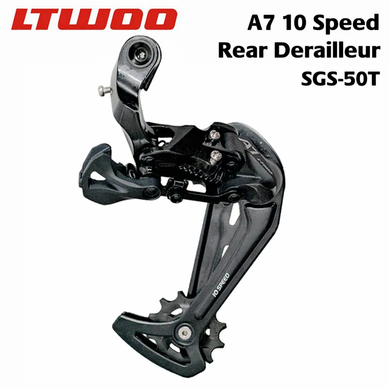 LTWOO A7 10 скорость задний переключатель передач велосипедный, короткая клетка переключатель для 34 T/40 T складной, для горного велосипеда совместимый для DEORE X7 X9