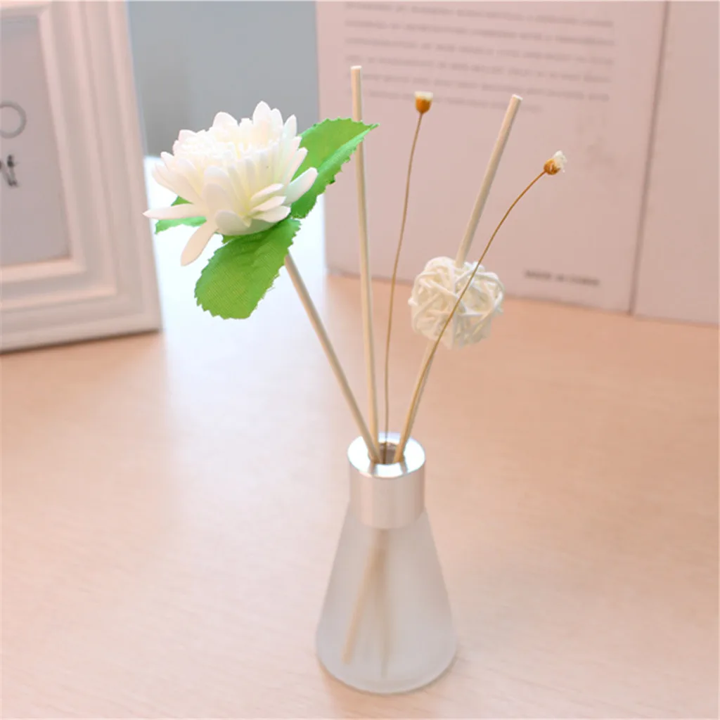 Home Decoration Accessories Modern Reed Oil Diffusers with Natural Sticks, Glass Bottle and Scented Oil 50ML W107