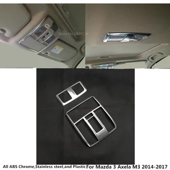 

Car Cover Stick ABS Silver Head Rear Back Read Front Reading Light Lamp Trim For Mazda 3 Axela M3 2014 2015 2016 2017 2018 2019