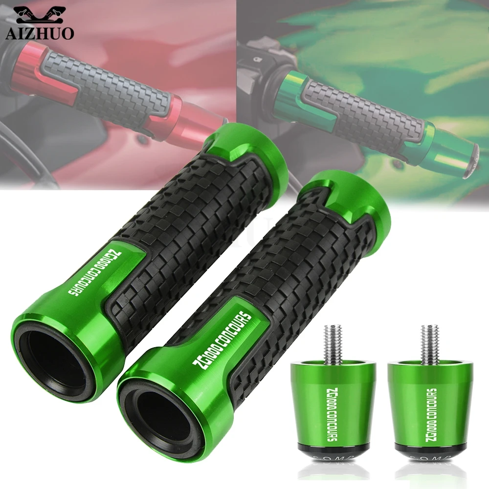

ZG 1000 Motorcycle 7/8" 22MM Handlebar Hand Grips FOR KAWASAKI ZG1000 CONCOURS 1992-2006 2005 2004 2003 Handle Bar End Cap Plug