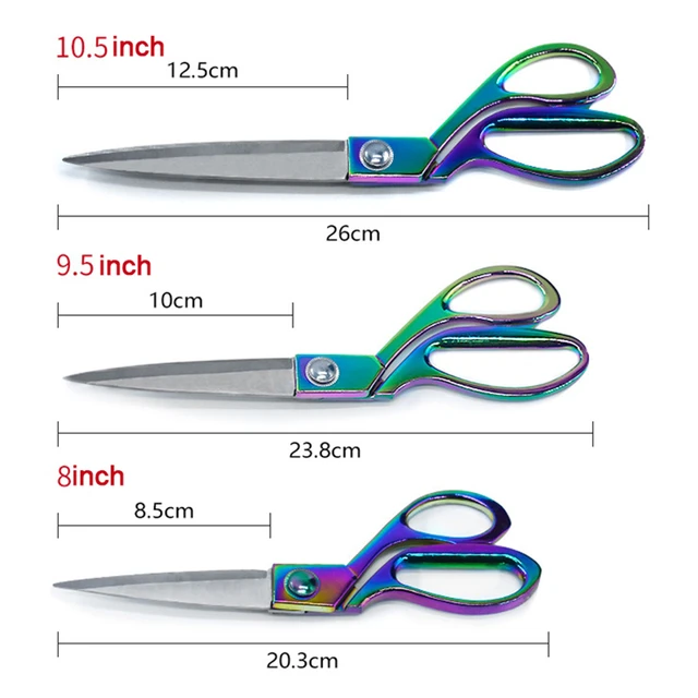 4 Heavy Duty Scissors 8 Sharp Stainless Steel Blade Cushion Grip Handle Precise