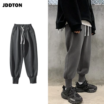

JDDTON Spring Men's Beam Foot Haram Pants Jogger Sweatpant Casual Hip Hop Ankle Length Streetwear Male Comfortable Trouser JE448