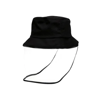 

Fisherman Hat Full Face Protection Unisex Anti-splashing Dustproof Windproof Transparent Shield Screen Mask Cap