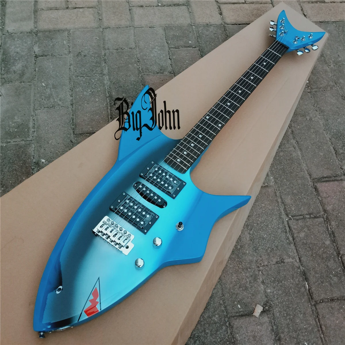 free shipping retail customized music instrument new Big John single wave special shape electric