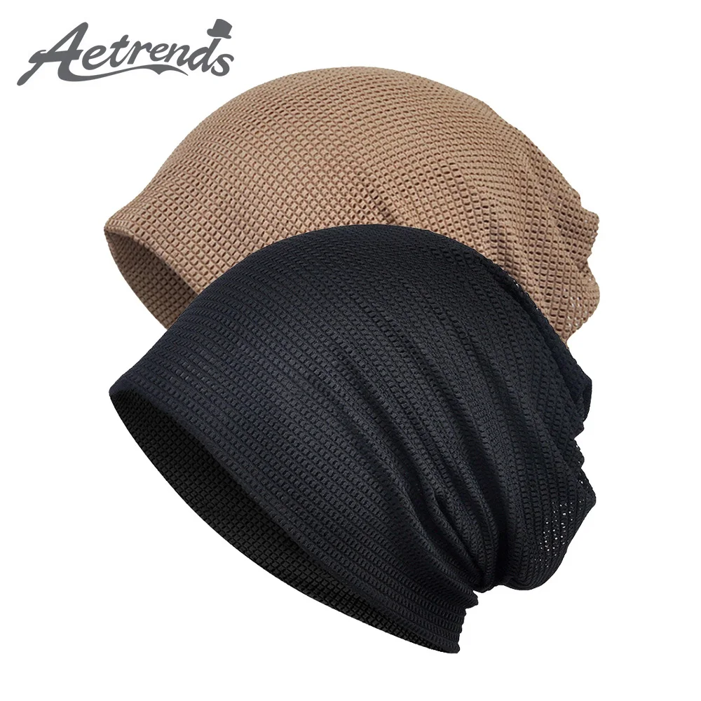 [AETRENDS] для мужчин женщин мешковатые громоздкие бини химиотерапия шляпа шапка шарф Открытый повязка на голову спортивная шапка Череп s Z-10003
