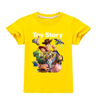 

2020 Baby Boy Clothes 3D Cartoon Toy Story 4 Children's T-shirt Summer Fashion Boys and Girls Fun Short Sleeved Tops Clothing