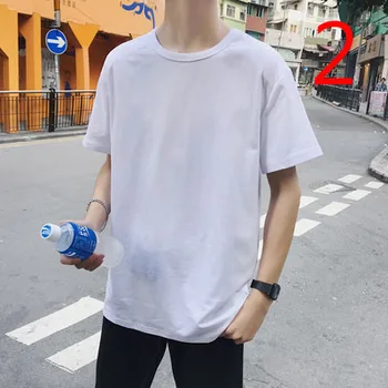 

Tide brand silk short-sleeved men's t-shirt trend ice silk Korean version of the self-cultivation wild thin section 5130