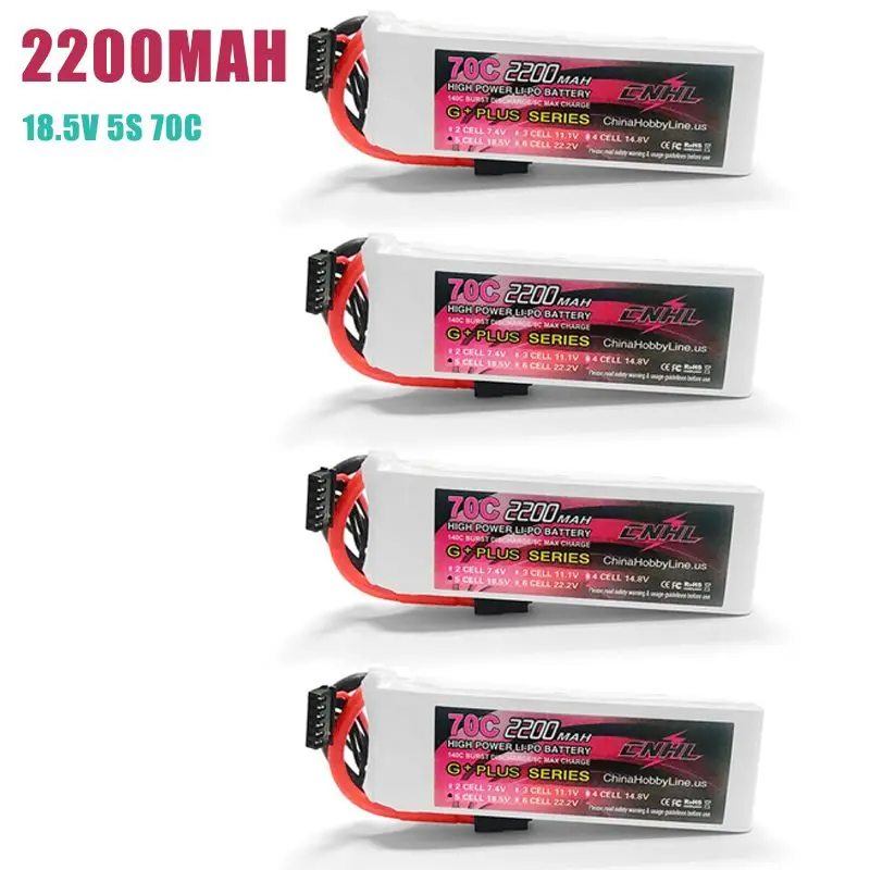 2 шт. CNHL G PLUS 2200 мАч 18,5 в 5s 70C Lipo батарея XT60 разъем RC батарея для RC Дрон FPV гонки DIY аксессуары Запчасти